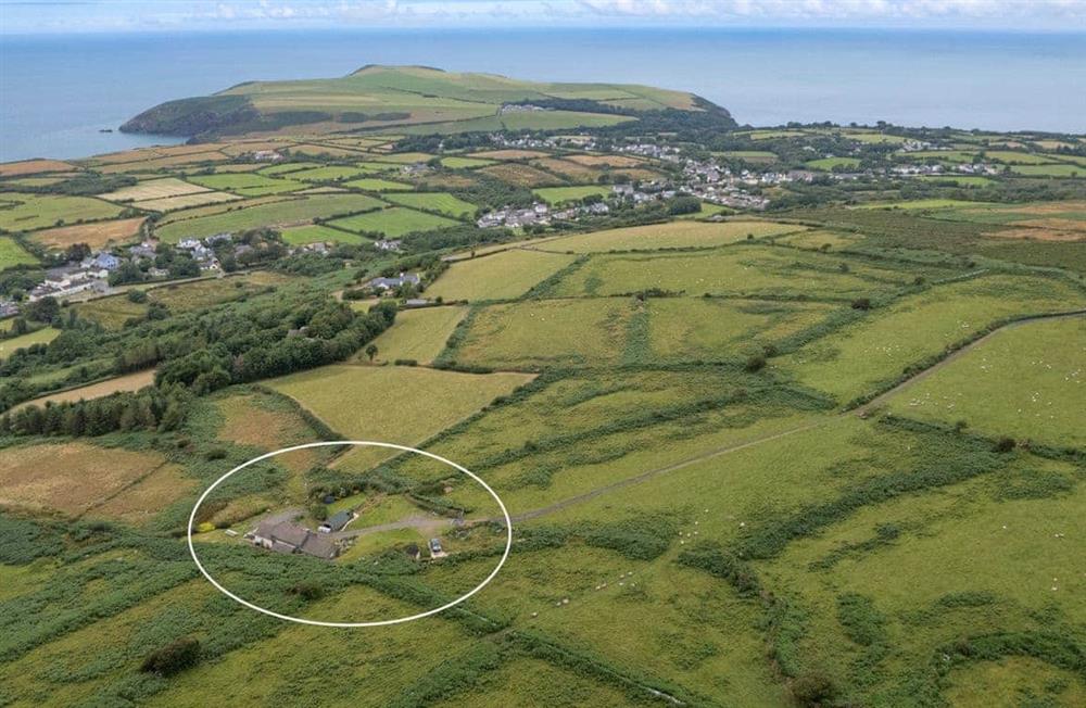 Rural landscape at Penmynydd Uchaf in Dinas Cross, Newport, Pembrokeshire, Dyfed