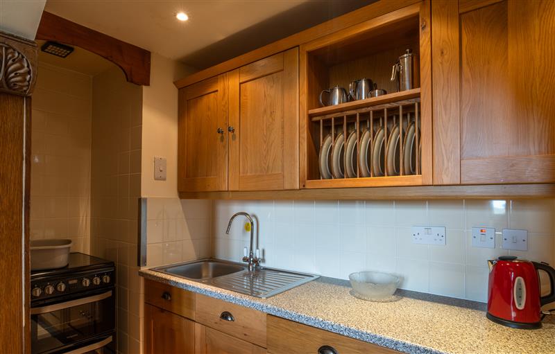 This is the kitchen at Penn-Curzon Apartment, Berrynarbor near Ilfracombe