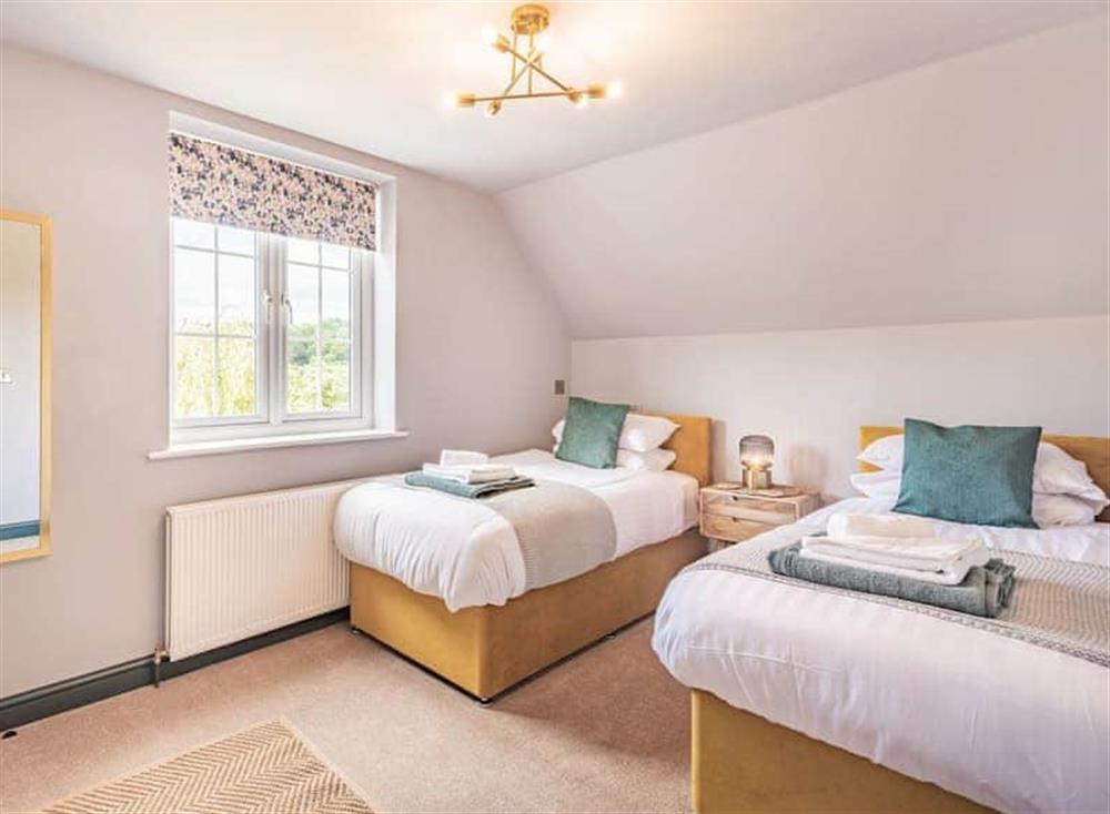 Twin bedroom at Pennant in Llanerfyl, near Welshpool, Powys