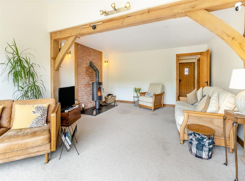 Living room at Pennant in Llangurig, near Llanidloes, Powys