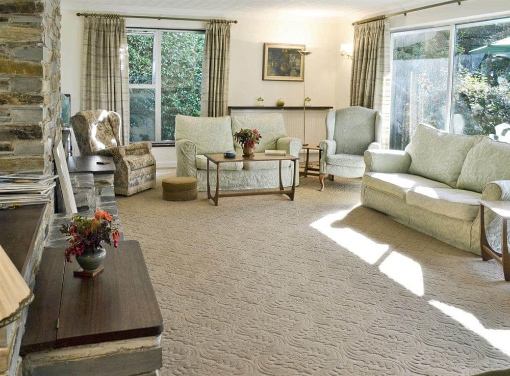 Living area at Pennard in South Tehidy, near Camborne, Cornwall