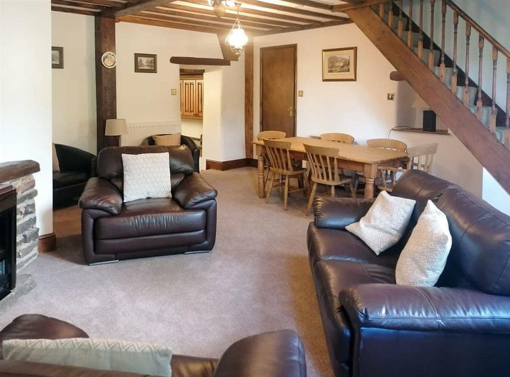 Living room at Pennine Cottage in Hope Valley, South Yorkshire