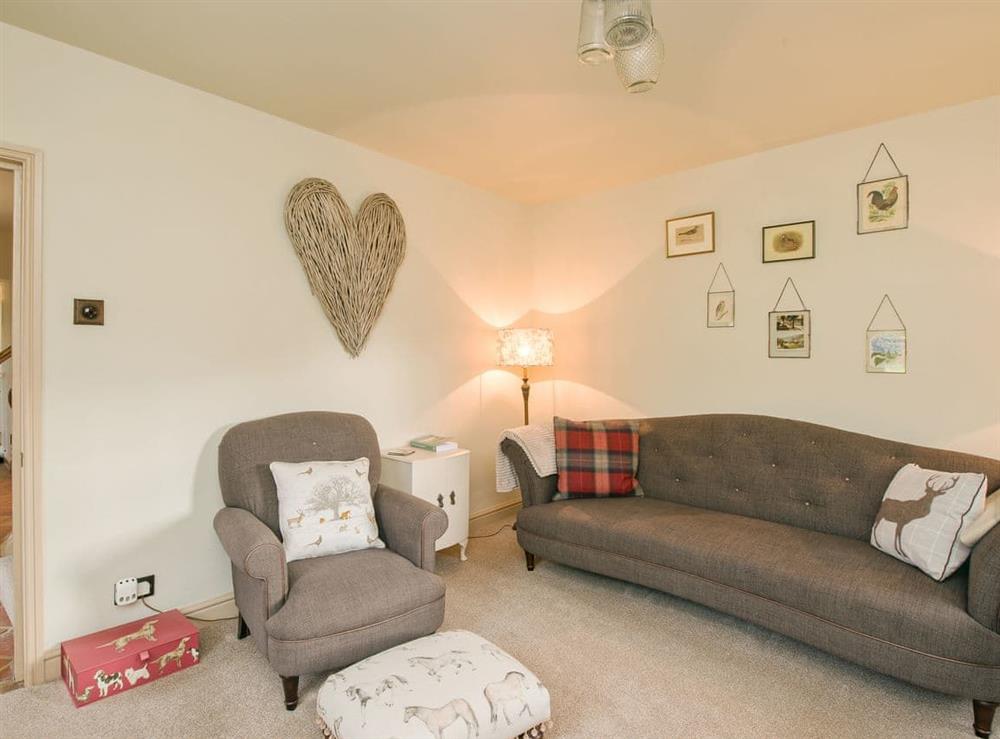 Spacious living room at Penny Cottage in Bonsall, near Matlock, Derbyshire