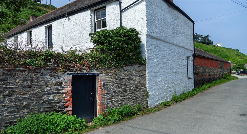 The exterior of Penny Cottage, Port Isaac, Cornwall  at Penny Cottage in Port Isaac, Cornwall