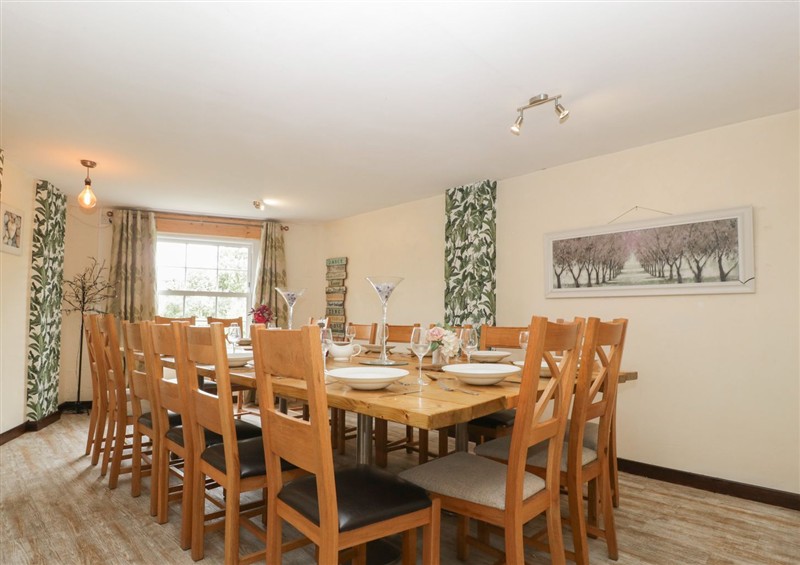The dining room at Penny Farthing Inn, Aston Crews near Ross-On-Wye