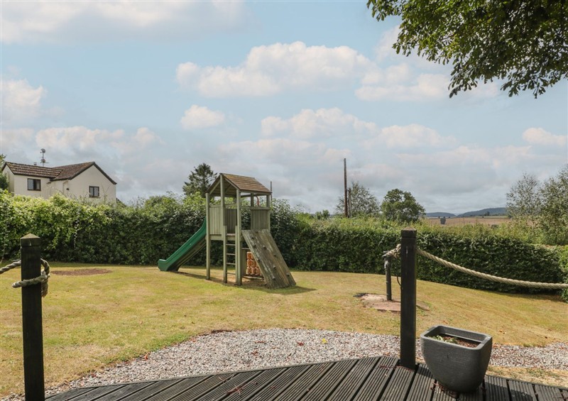 The garden at Penny Farthing Inn, Aston Crews near Ross-On-Wye