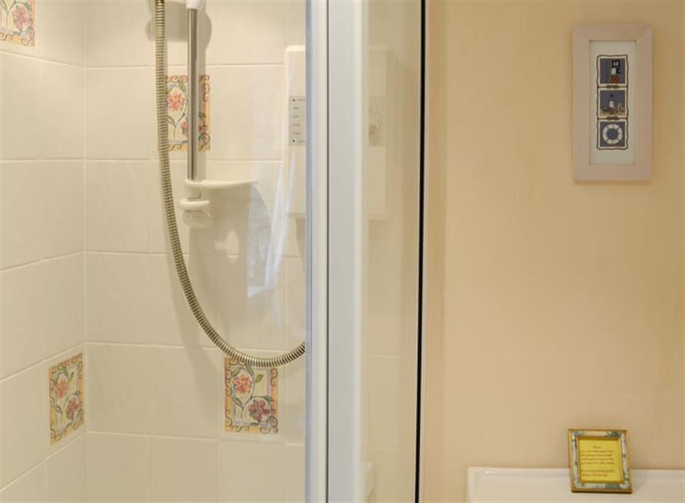En-suite shower room with wc at Penny Farthing in Trewellard, near Penzance, Cornwall