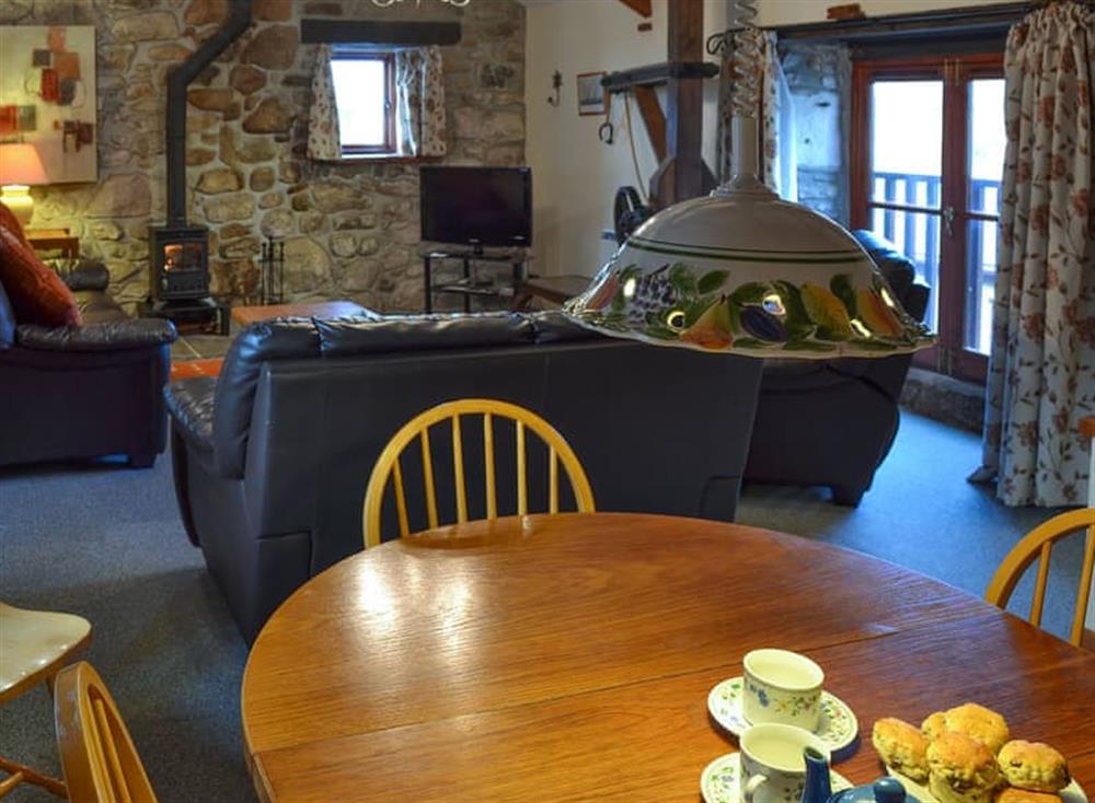 Lovely dining area at Penny Farthing in Trewellard, near Penzance, Cornwall