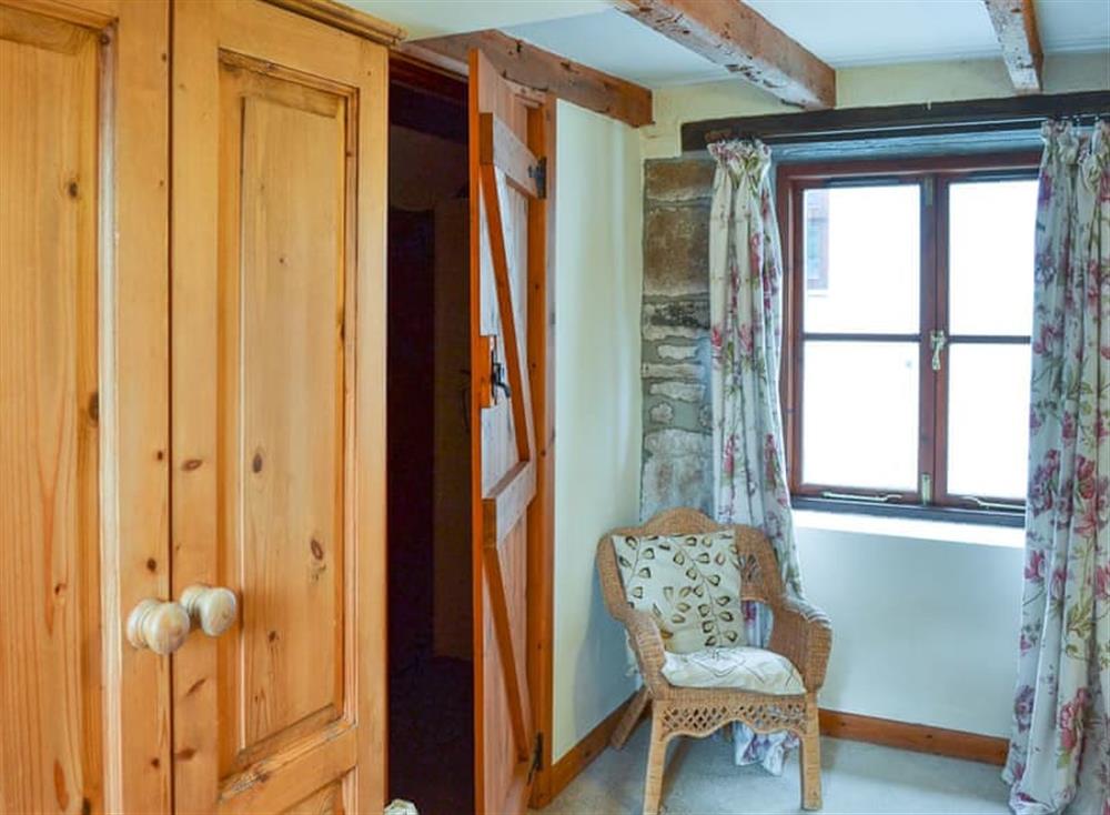Simply yet beautifully furnished double bedroom at Penny Farthing in Trewellard, near Penzance, Cornwall