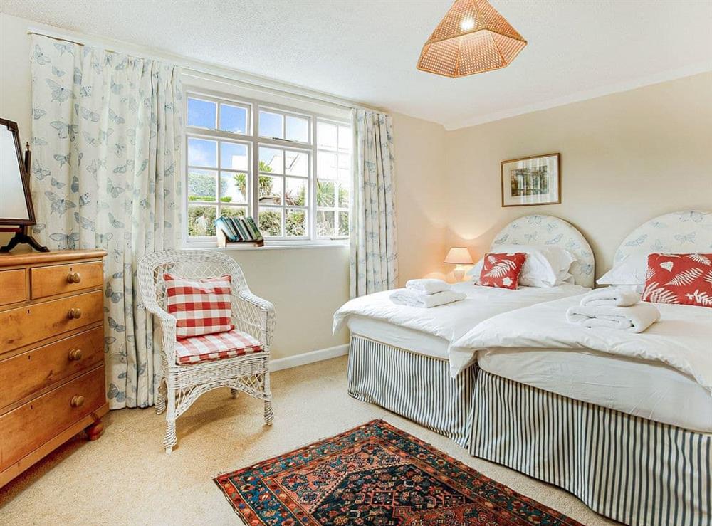 Twin room with garden view at Pennygillam in St Mawes, Cornwall