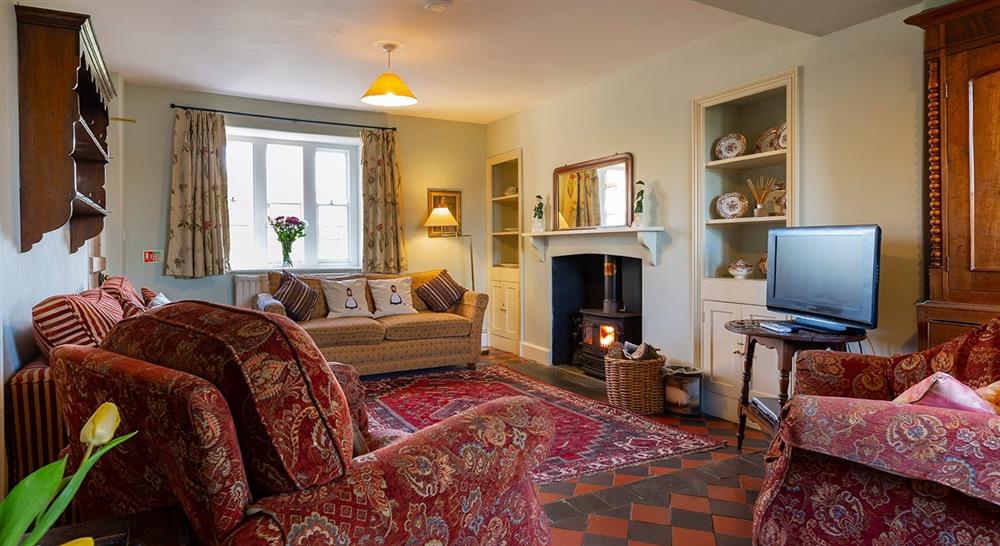 The sitting room at Penparc in Llandeilo, Carmarthenshire
