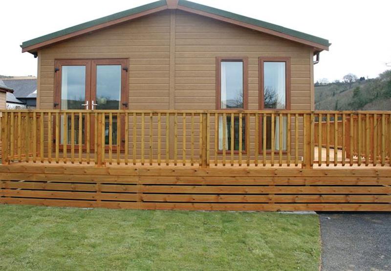Falcon Lodge at Penrhos Park in Aberystwyth, Mid Wales