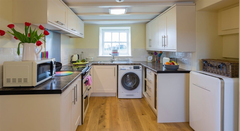 The kitchen at Penrhyn Mawr in Cemaes Bay, Gwynedd