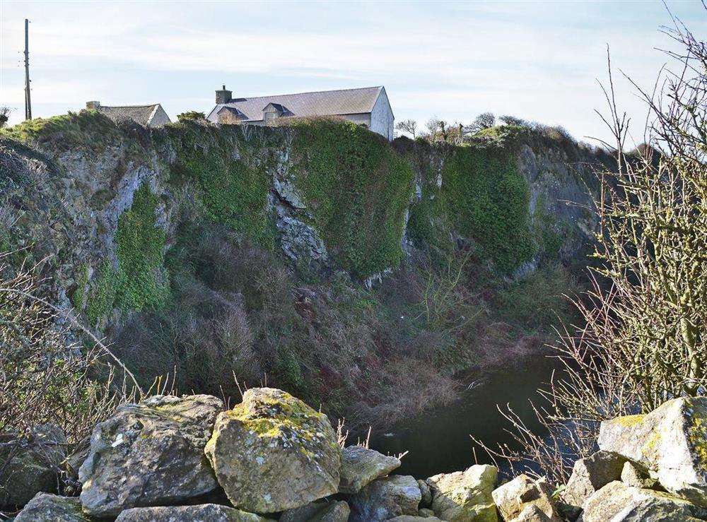 Nestled beside a disused large quarry