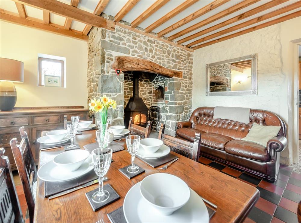 Dining room at Penrock in Llanwrda, Dyfed