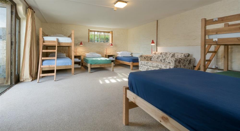 Ground floor bedroom at Penrose Bunkhouse in Helston, Cornwall