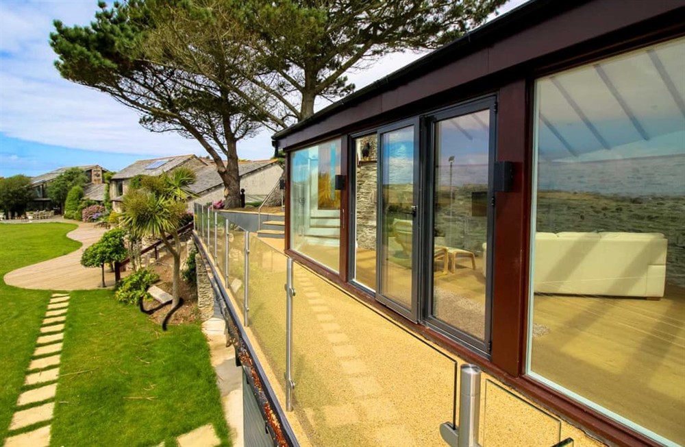Balcony at Penrose Lodge in Newquay, Cornwall