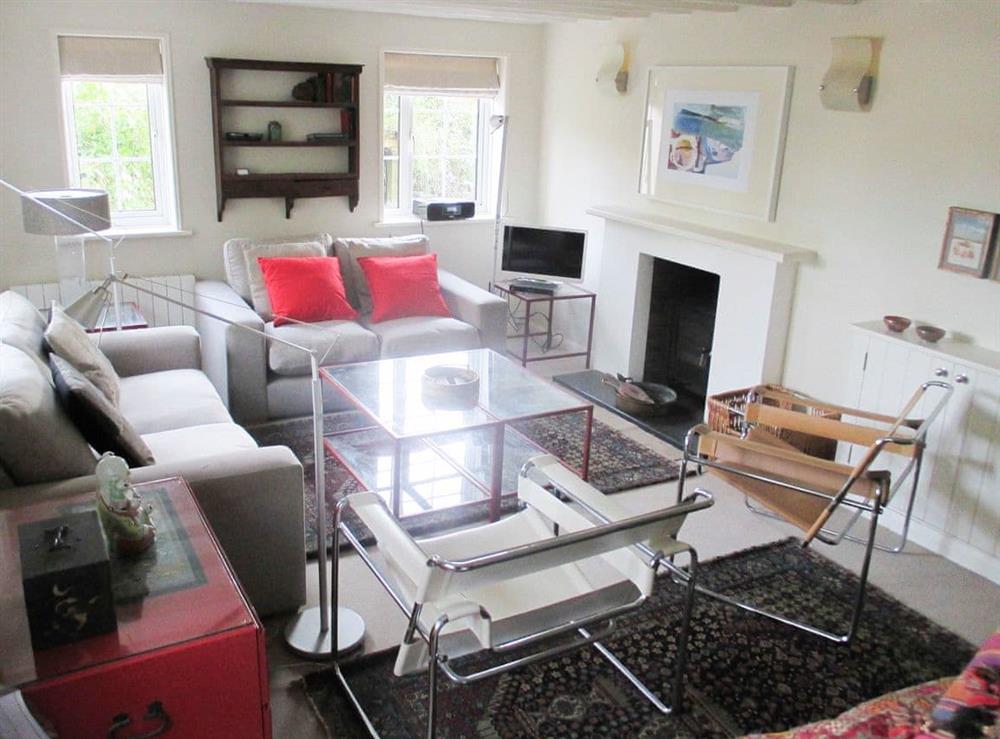 Living room at Pensway in Burpham, near Arundel, West Sussex