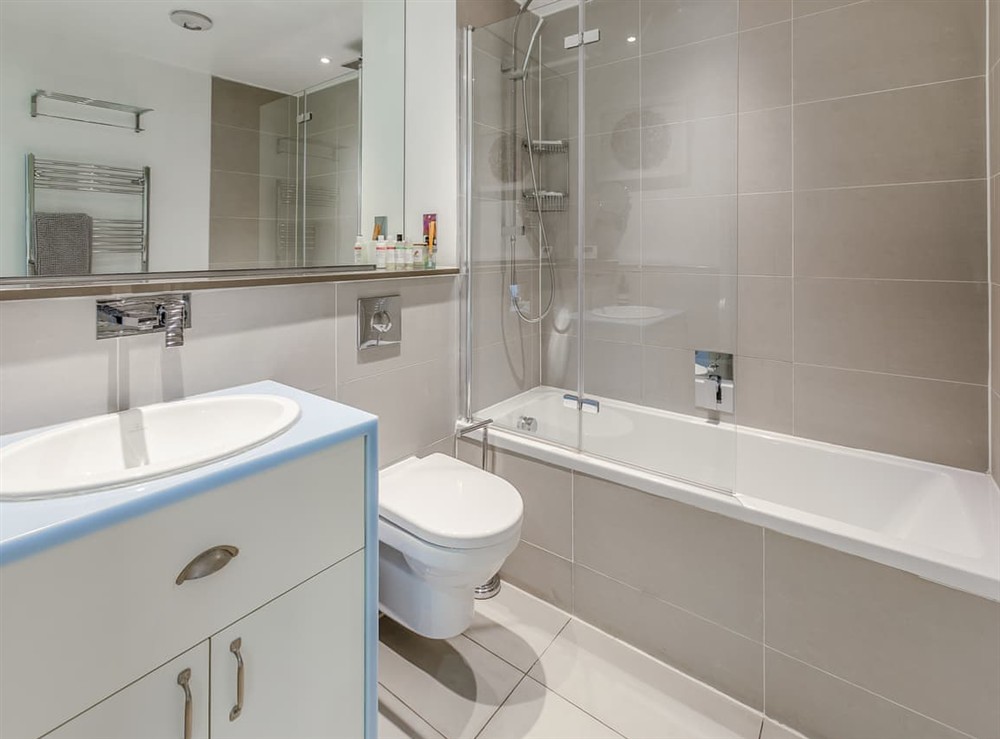 Bathroom at Penthouse 14 Oceangate in Newquay, Cornwall