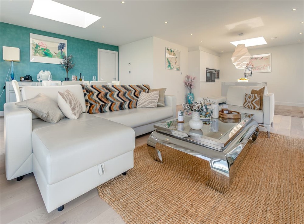 Open plan living space (photo 2) at Penthouse 14 Oceangate in Newquay, Cornwall