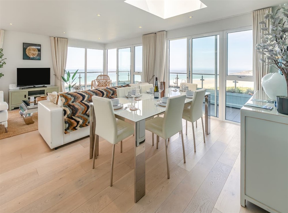 Open plan living space (photo 5) at Penthouse 14 Oceangate in Newquay, Cornwall
