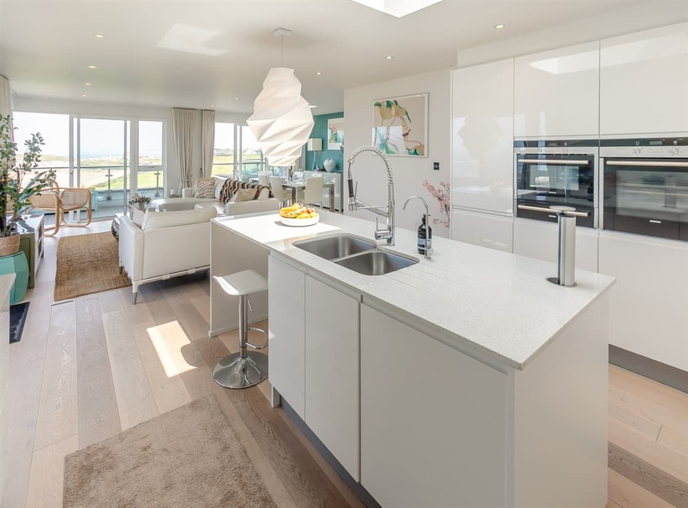Open plan living space (photo 7) at Penthouse 14 Oceangate in Newquay, Cornwall