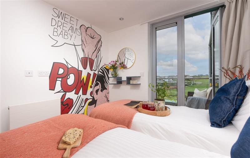 A bedroom in Penthouse 53 Zinc (Sleeps 6) at Penthouse 53 Zinc (Sleeps 6), Cornwall