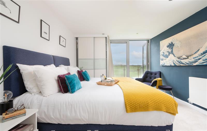 A bedroom in Penthouse 53 Zinc (Sleeps 8) at Penthouse 53 Zinc (Sleeps 8), Cornwall