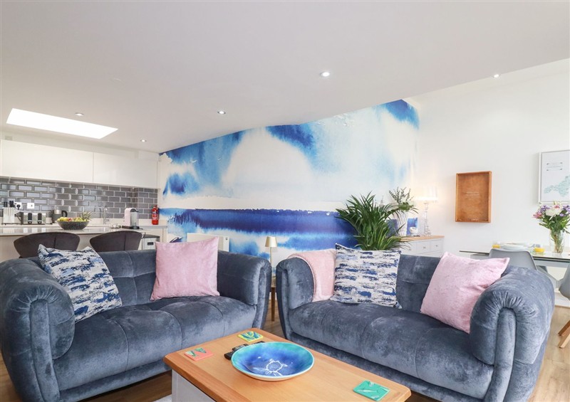 This is the living room at Penthouse @46Zinc - Headland View, Newquay