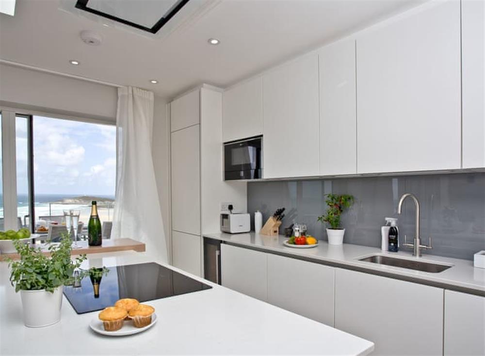 Kitchen at Penthouse at Fistral in , Newquay