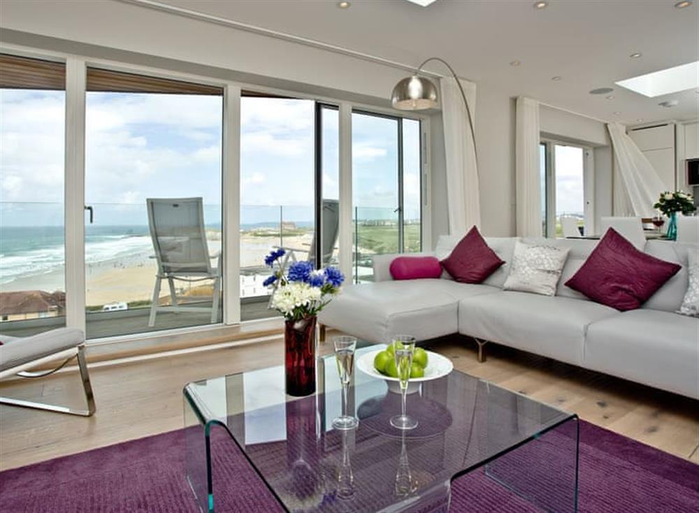 Living area at Penthouse at Fistral in , Newquay