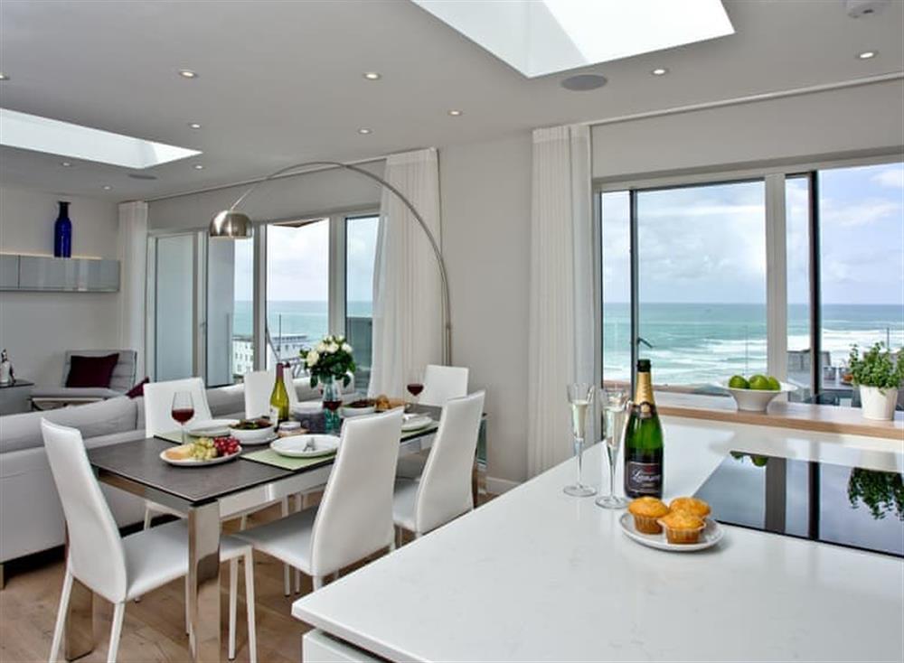 Open plan living space at Penthouse at Fistral in , Newquay