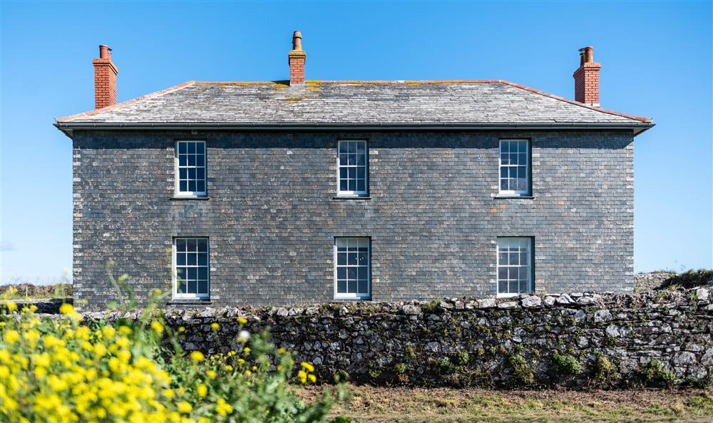 The exterior of Pentire Farmhouse and Pengirt, Cornwall at Pentire Head Farmhouse in Polzeath, Cornwall