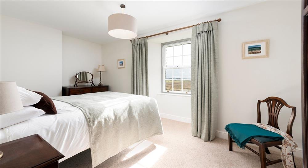 The second double bedroom at Pentire Head Farmhouse in Polzeath, Cornwall