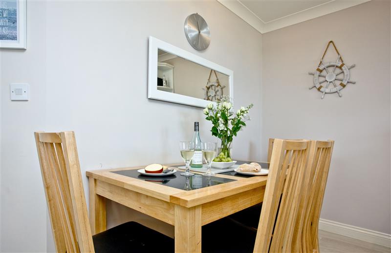 The dining area at Pentire Heights, Cornwall