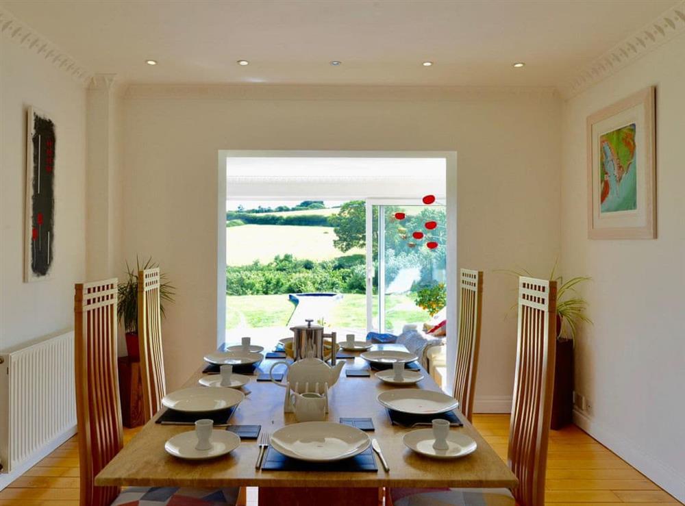 Dining room at Pentire in Holbeton, near Ivybridge, Devon