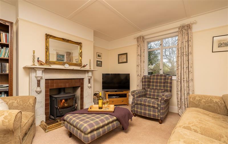 This is the living room at Pentire, Devon