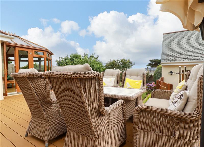 This is the garden at Pentire Reach, Crantock