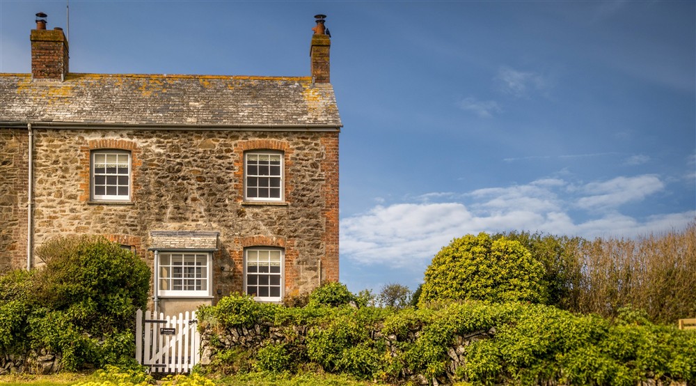 The exterior of Pentireglaze East Cottage, Cornwall at Pentireglaze East Cottage in Wadebridge, Cornwall