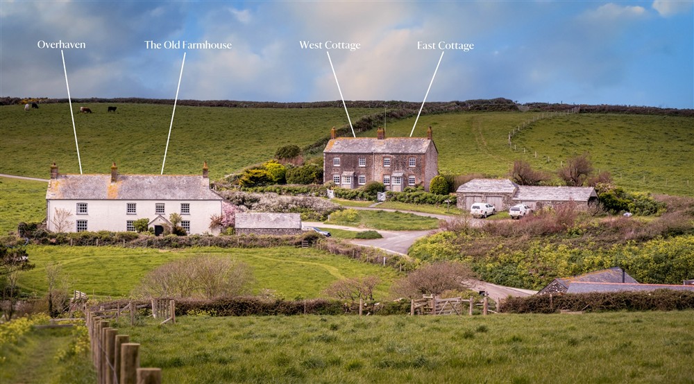 The area surrounding Pentireglaze East Cottage, Cornwall at Pentireglaze West Cottage in Polzeath, Cornwall