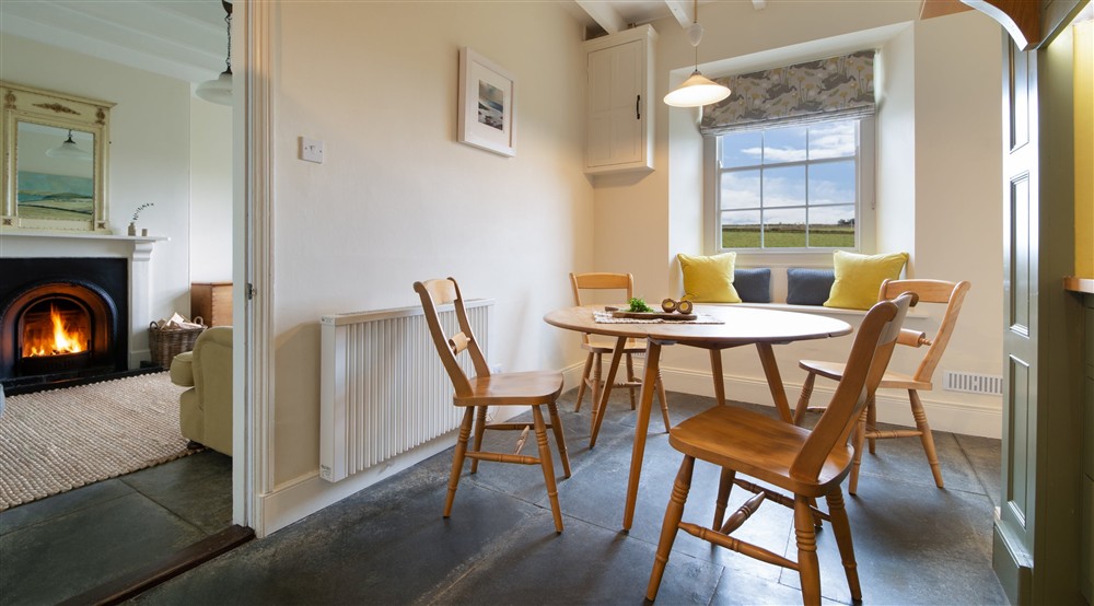 The dining room at Pentireglaze West Cottage in Polzeath, Cornwall