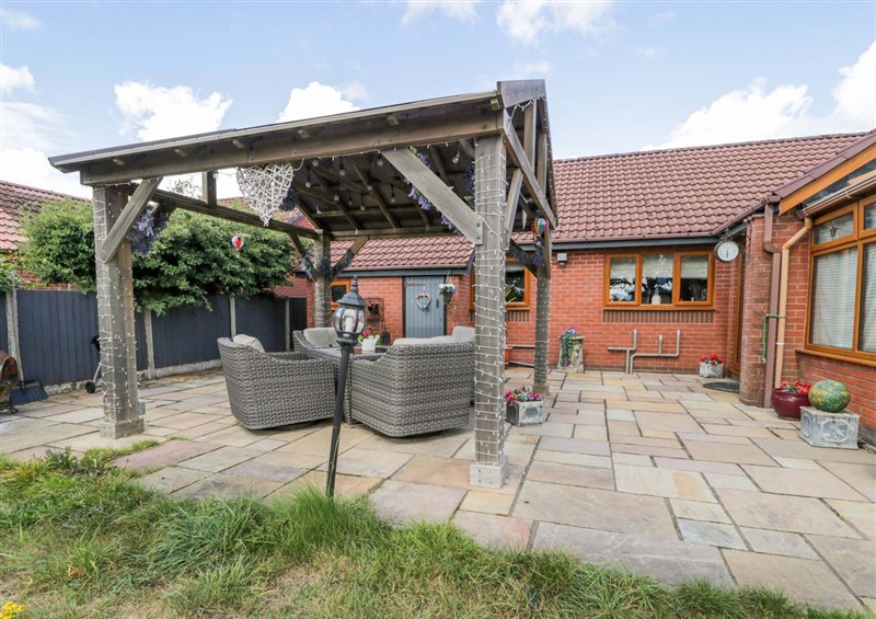 The patio (photo 3) at Pentre Country Studio, near Chirk