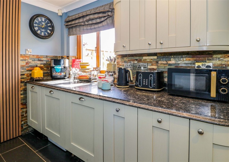 This is the kitchen at Pentre Country Studio, near Chirk