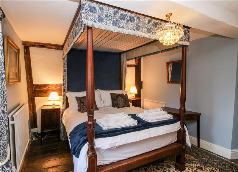 One of the bedrooms at Pentre Hall, Bronygarth near Chirk