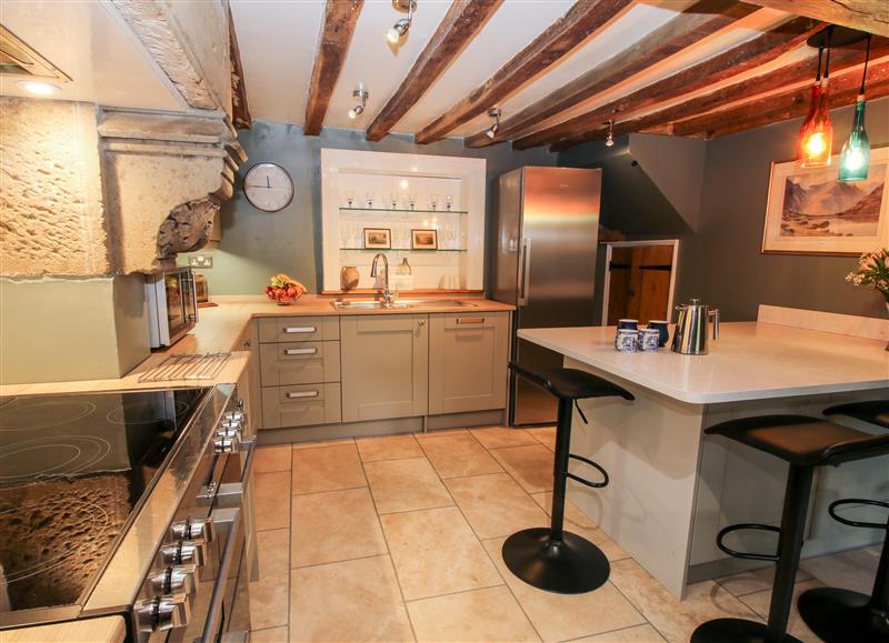 This is the kitchen at Pentre Hall, Bronygarth near Chirk