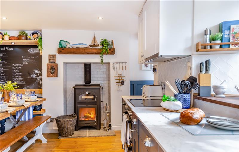 This is the kitchen at Pentreath, Kingsand