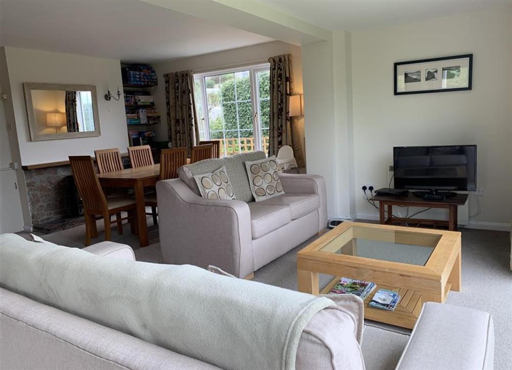 Living room cont at Pentref in Roseland Peninsula