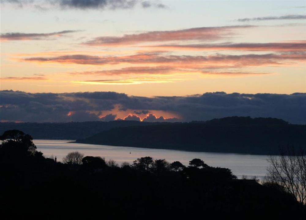 View of Sunset at Pentref in Roseland Peninsula