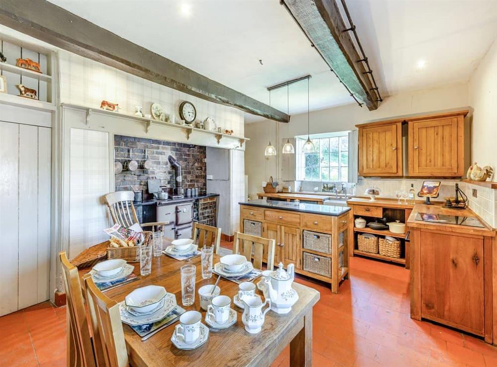 Kitchen/diner at Pentregaer Issa in Croesau Bach, near Oswestry, Shropshire