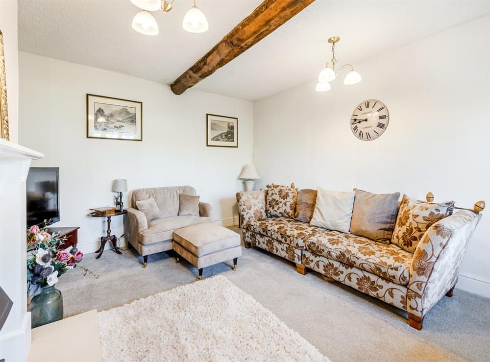 Living room at Pentregaer Issa in Croesau Bach, near Oswestry, Shropshire